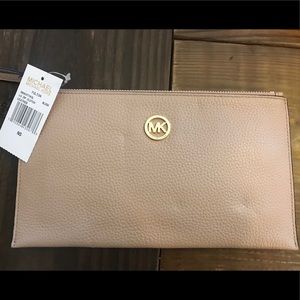 New Fulton Blush Michael Kors Clutch